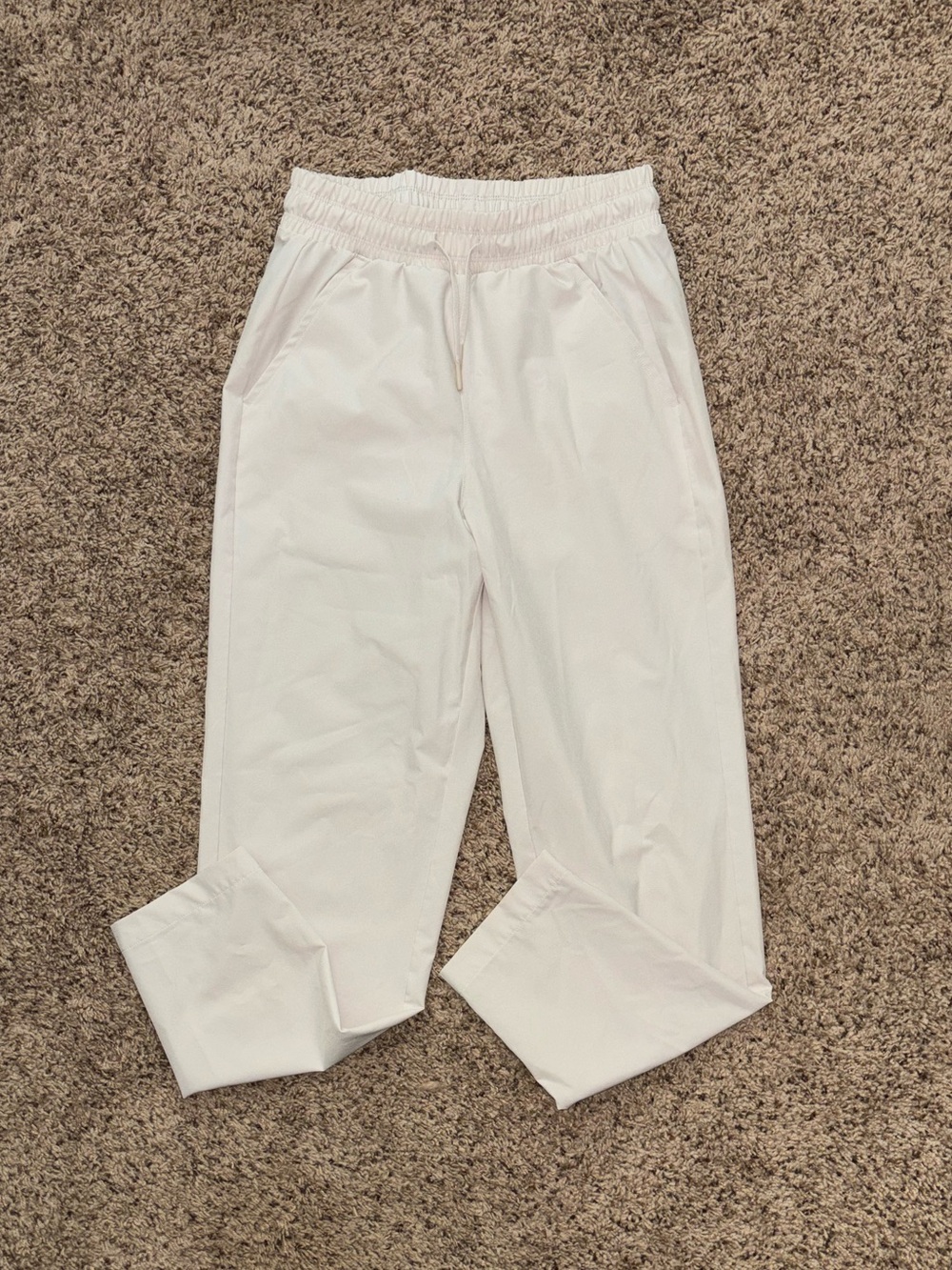 all in motion White Elastic-Waist Track Joggers